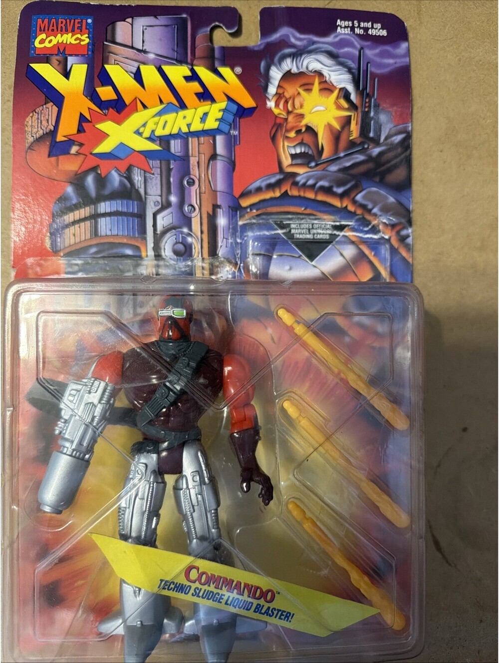 1995 ToyBiz Marvel X-Men X-Force Commando Figure w/Techno Sludge Mint Rare